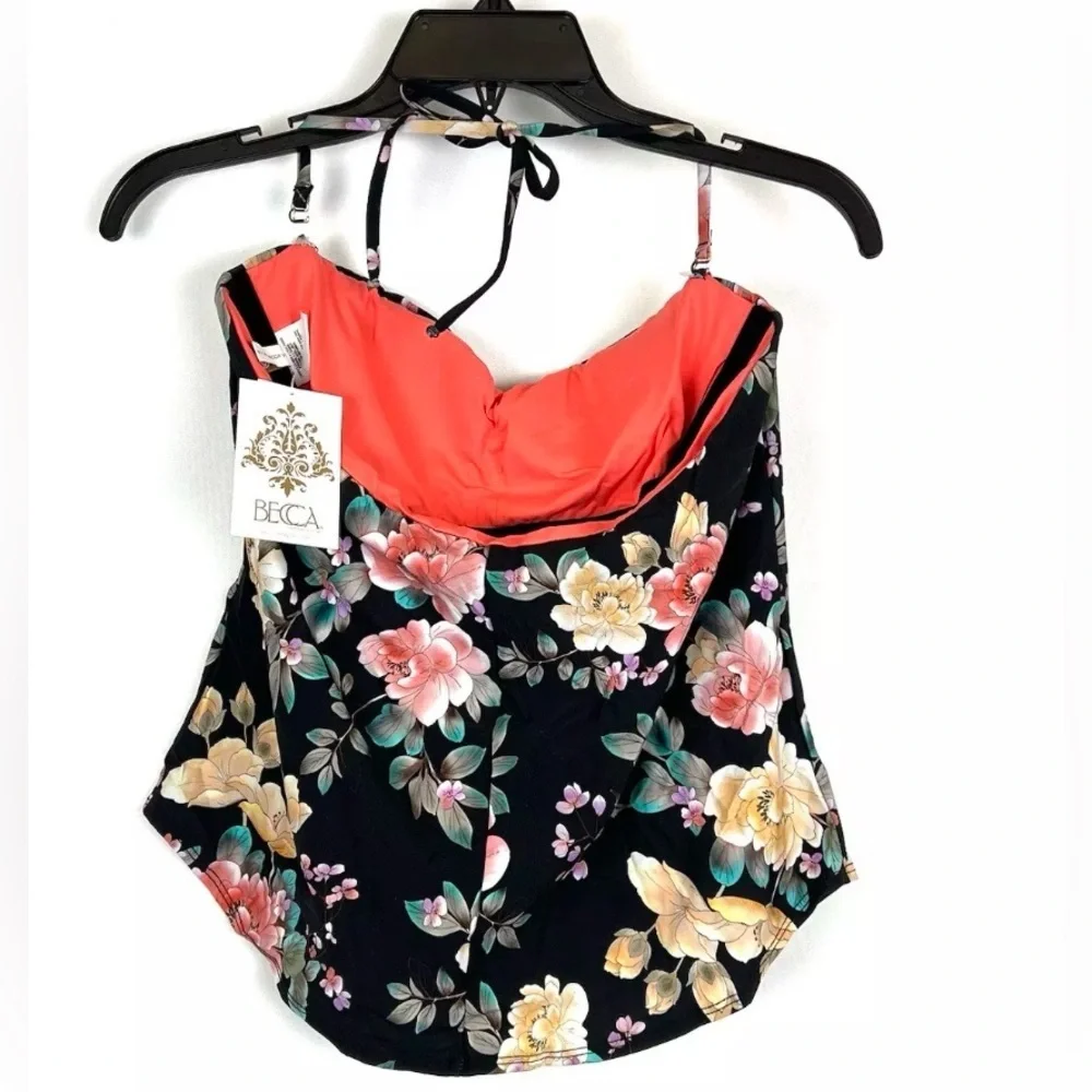 Becca Women’s Floral Tankini Top Size Large